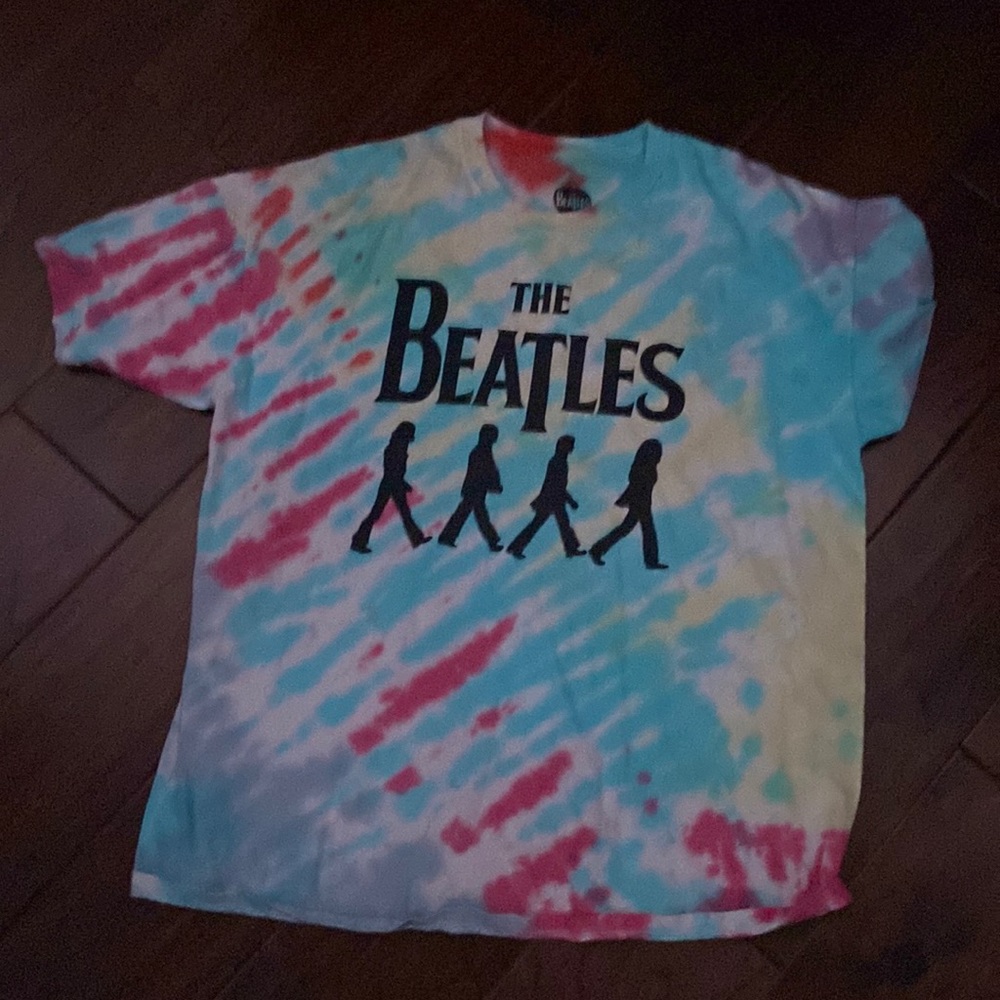 tie dye beatles tee